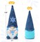 Hanukkah Crochet Gnome Decorations Chanukah Knitted Gnomes with Menorah Ornament Holiday Swedish Tomte Nisse Plush Figurine for Shelf, Table, Tiered Tray Décor